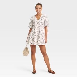 NWT Universal Thread Bell Elbow Sleeve Mini A-Line Dress Size XS